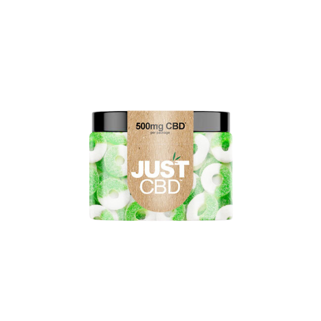 Just CBD - Gummies THC FREE Edibles Just CBD 500mg Apple Rings
