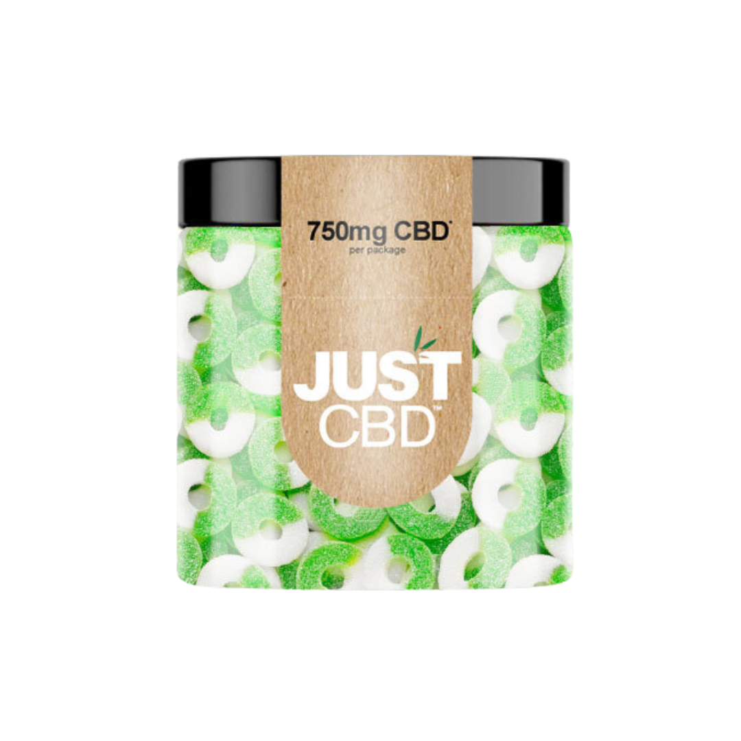 Just CBD - Gummies THC FREE Edibles Just CBD 750mg Apple Rings