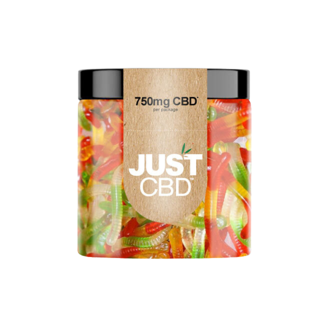 Just CBD - Gummies THC FREE Edibles Just CBD 750mg Worms