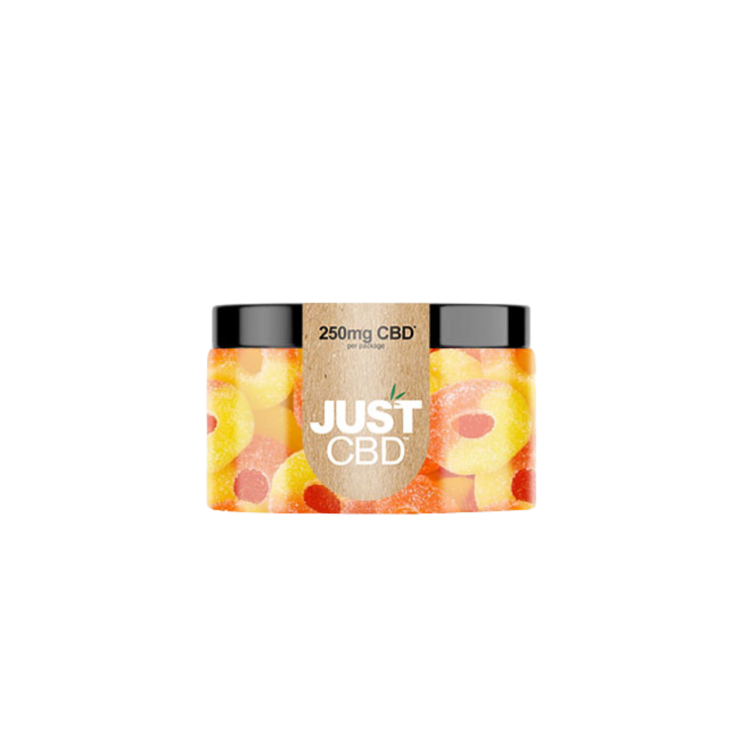 Just CBD - Gummies THC FREE Edibles Just CBD 250mg Peach Rings