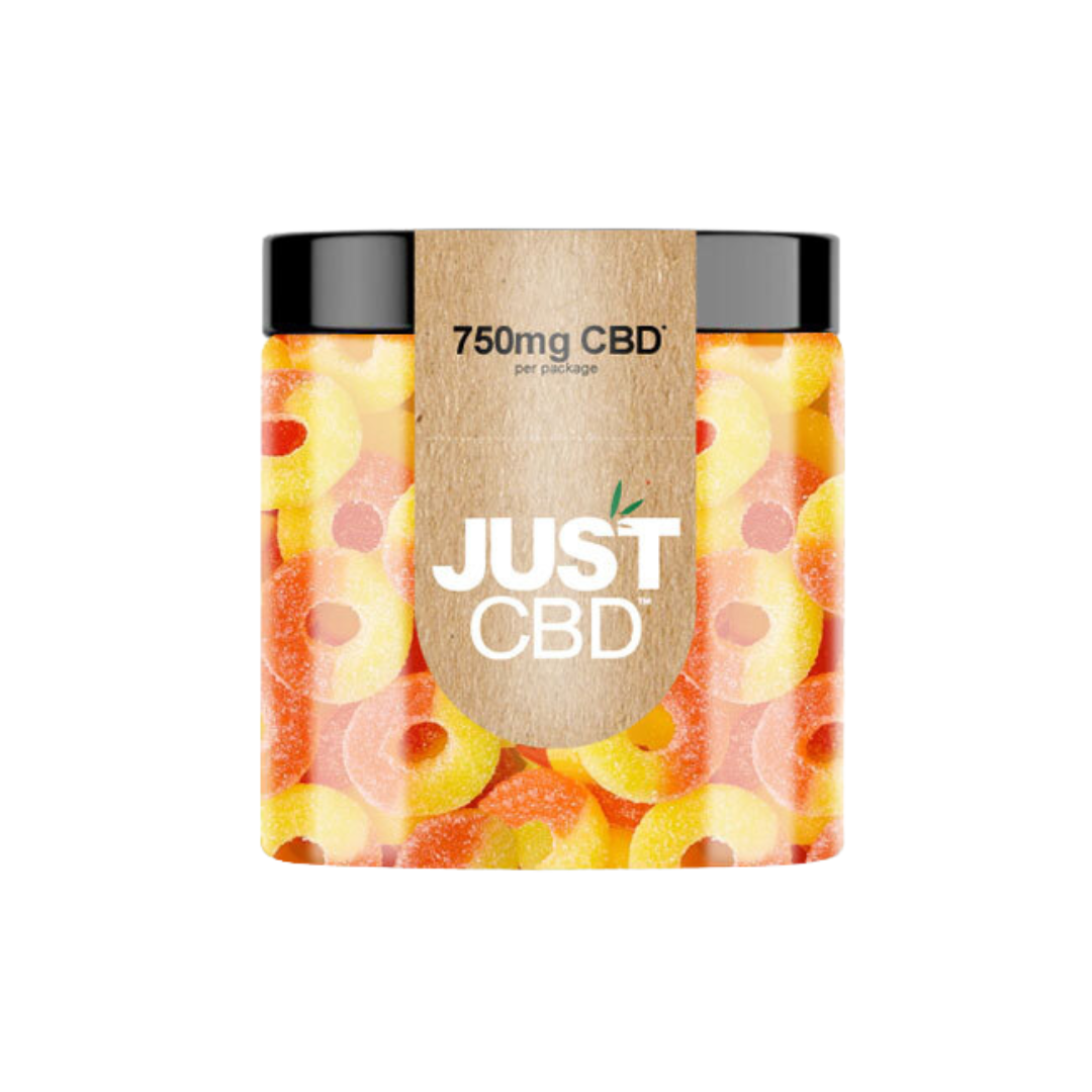 Just CBD - Gummies THC FREE Edibles Just CBD 750mg Peach Rings
