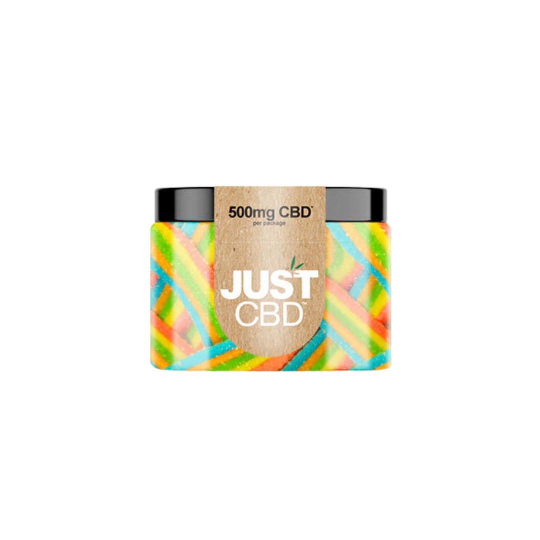Just CBD - Gummies THC FREE Edibles Just CBD 500mg Rainbow Ribbons