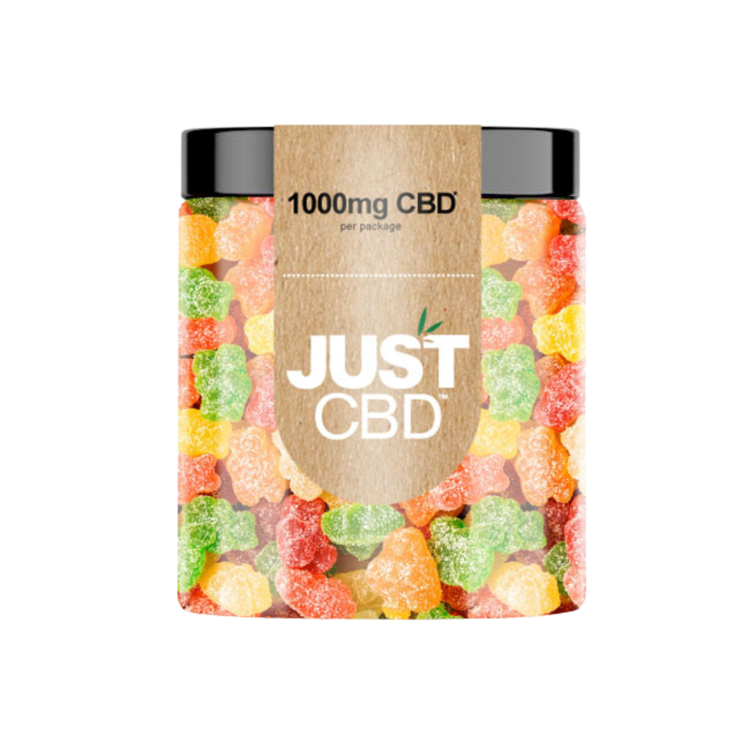 Just CBD - Gummies THC FREE Edibles Just CBD 1000mg Sour Gummy Bears