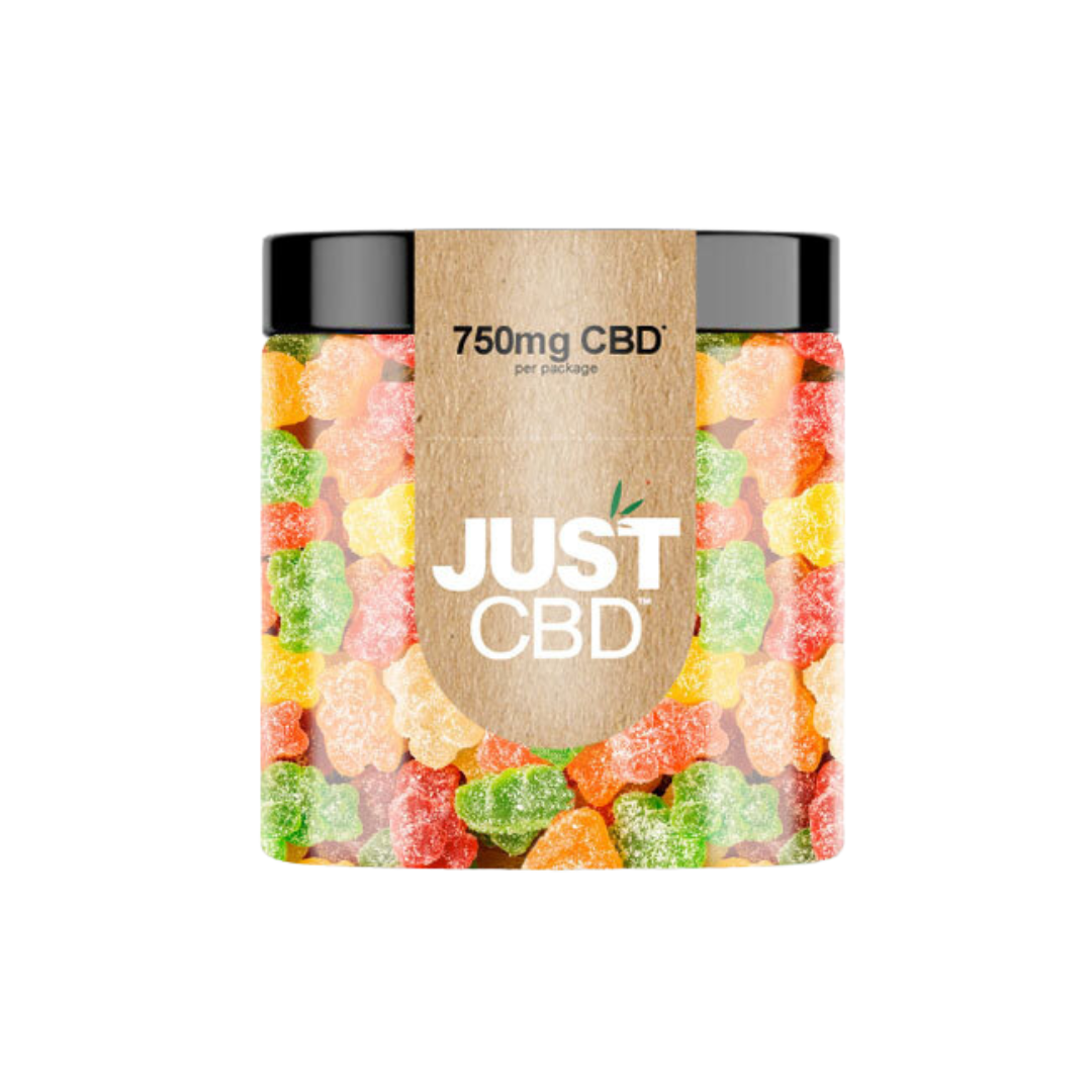 Just CBD - Gummies THC FREE Edibles Just CBD 750mg Sour Gummy Bears