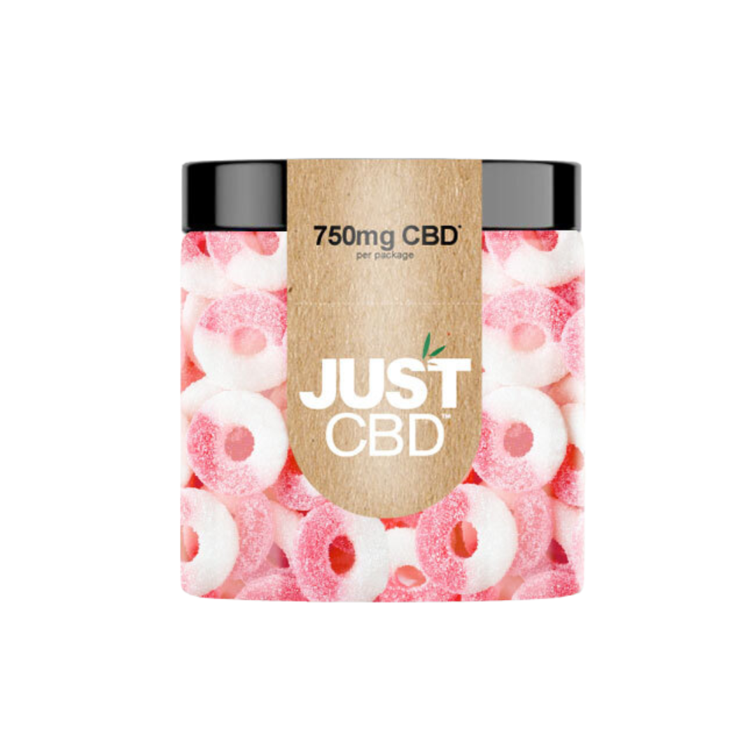 Just CBD - Gummies THC FREE Edibles Just CBD 750mg Watermelon Rings