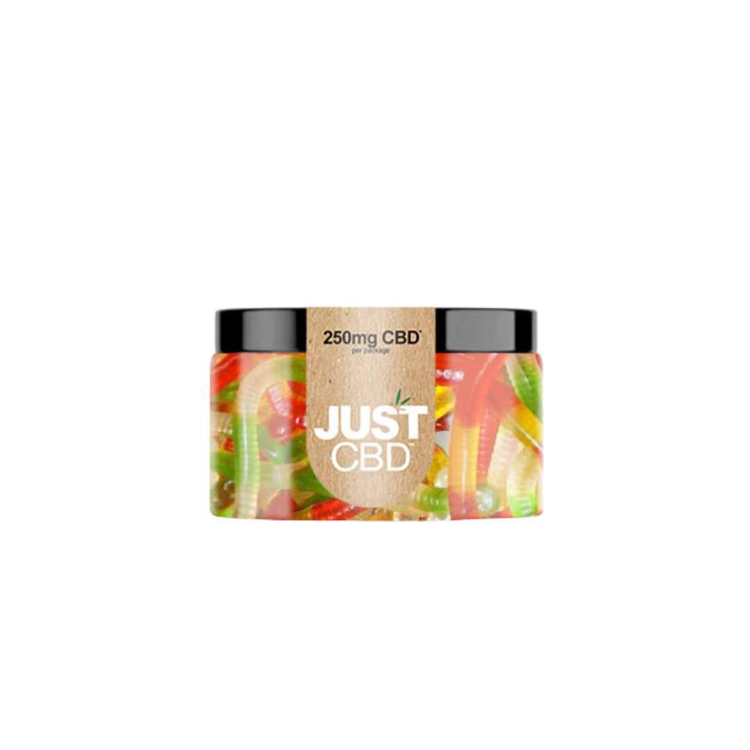 Just CBD - Gummies THC FREE Edibles Just CBD 250mg Worms