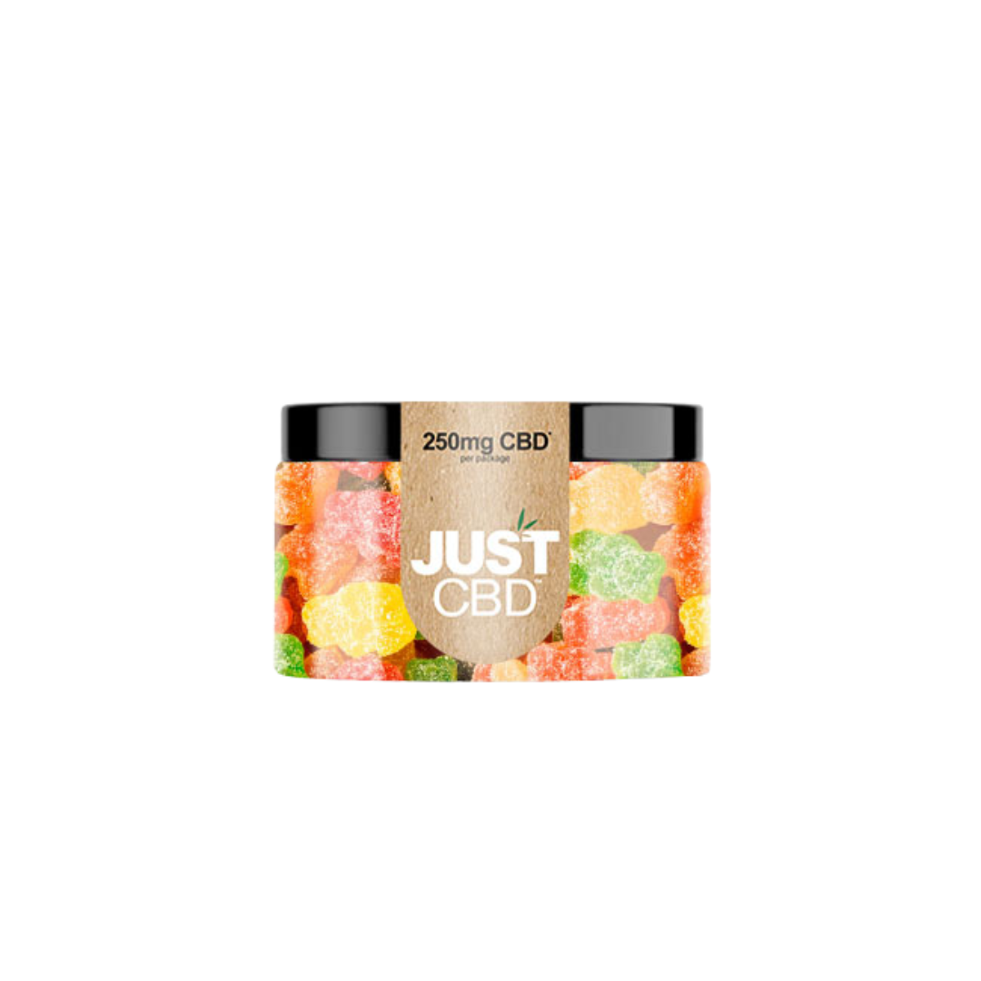 Just CBD - Gummies THC FREE Edibles Just CBD 250mg Sour Gummy Bears