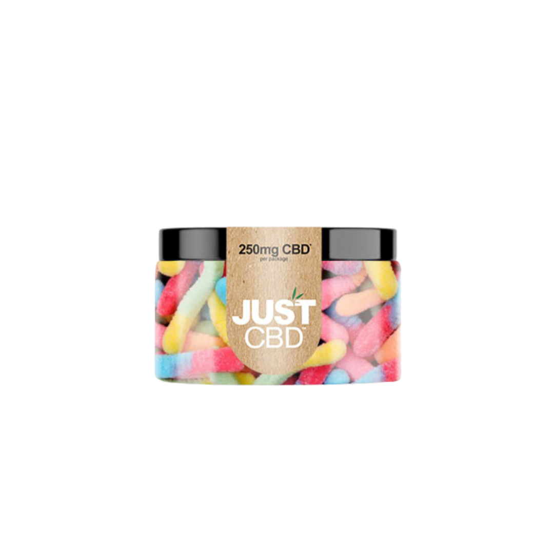 Just CBD - Gummies THC FREE Edibles Just CBD 250mg Sour Worms