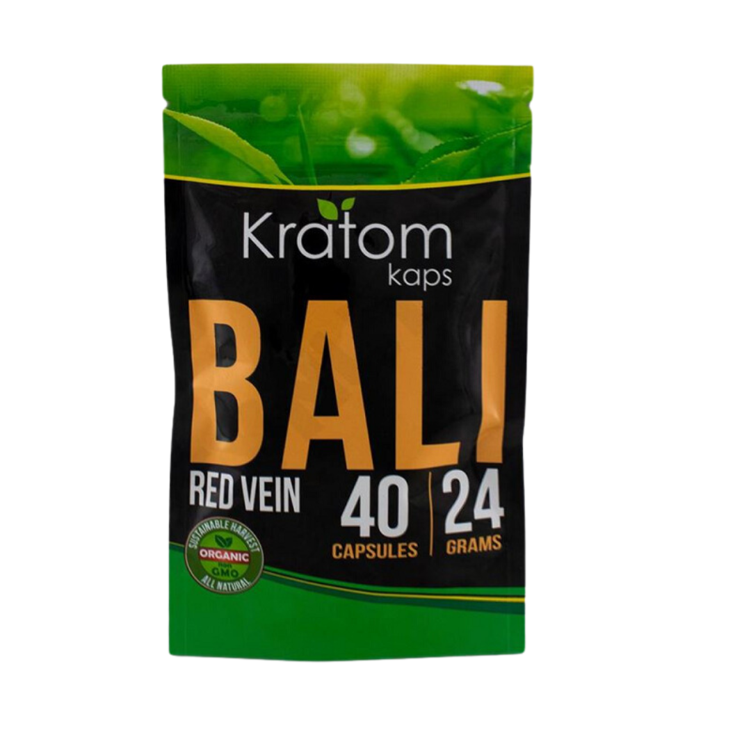 Kratom Kaps Capsules Kratom Kratom Kaps Red Vein Bali 40 Count