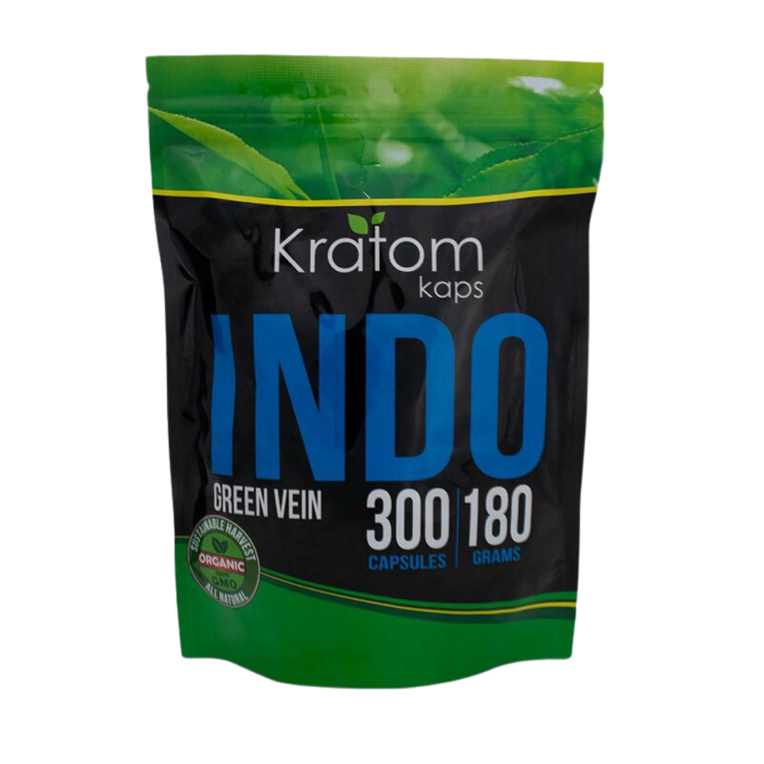 Kratom Kaps Capsules Kratom Kratom Kaps Green Vein Indo 300 Count