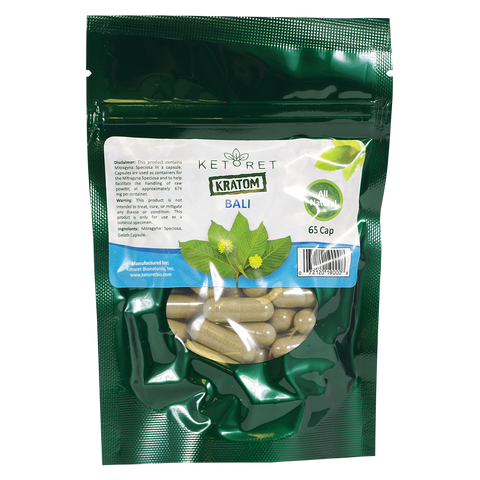 Ketoret Bio Kratom Capsules Kratom Ketoret Bio Bali 65 Count