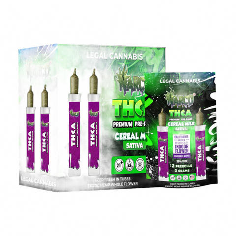 Narco THCA 2pk Pre Rolls Flower Narco Cereal Milk