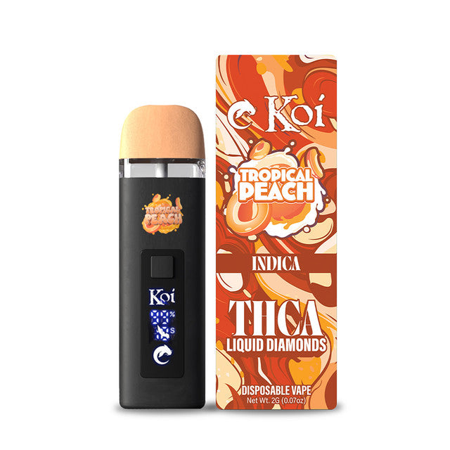 Koi THCA Liquid Diamond Vapes — 2 Gram Disposable Vape Koi CBD Tropical Peach