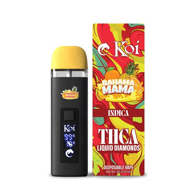 Koi THCA Liquid Diamond Vapes — 2 Gram Disposable Vape Koi CBD Bahama Mama