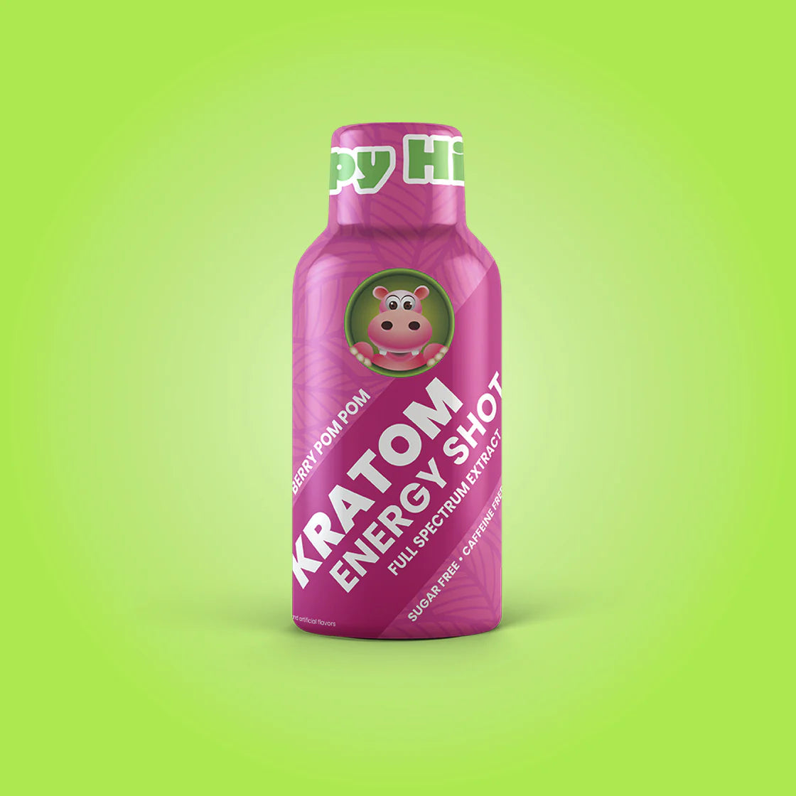 Happy Hippo Kratom Energy Shot Kratom Happy Hippo Berry PomPom  
