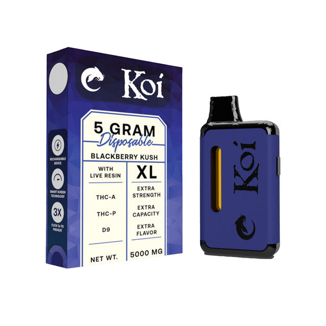 Koi THCA 5g Disposable Vape Vape Koi CBD Blackberry Kush