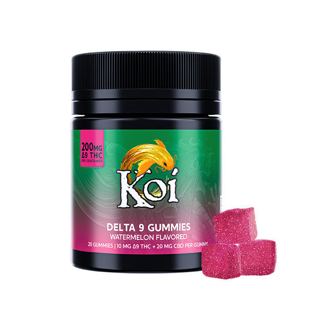 Koi Delta 9 Gummies Edibles Koi CBD Watermelon 20 Gummies