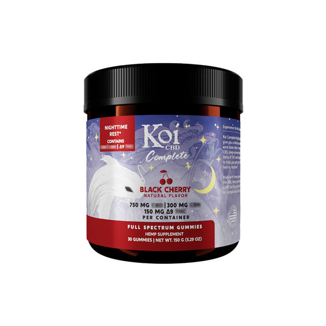Koi Complete Nighttime Rest Gummies Edibles Koi CBD Black Cherry
