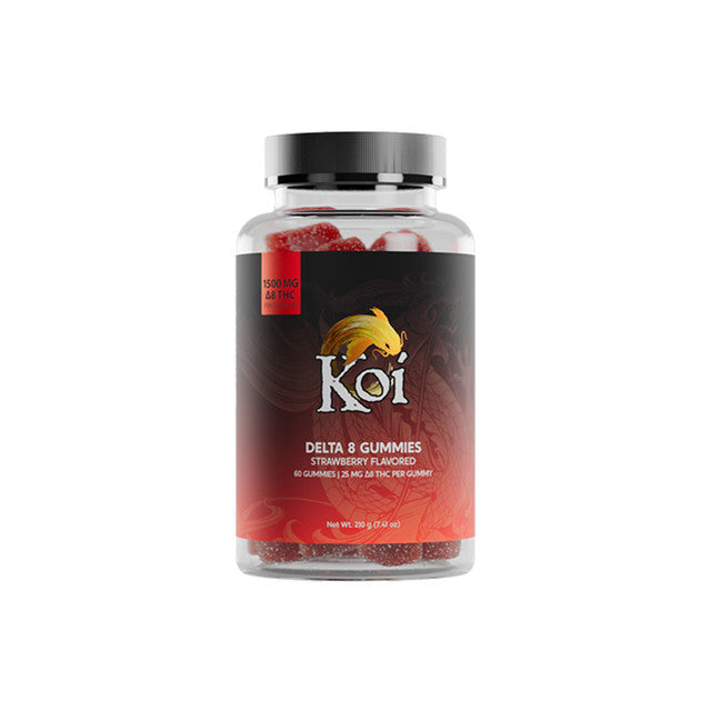 Koi Delta 8 Gummies Edibles Koi CBD Strawberry 60 Gummies