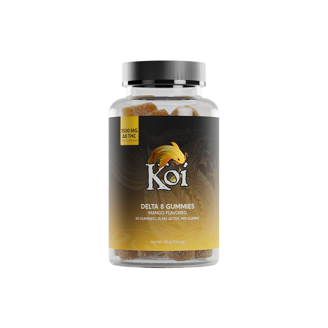 Koi Delta 8 Gummies Edibles Koi CBD Mango 60 Gummies