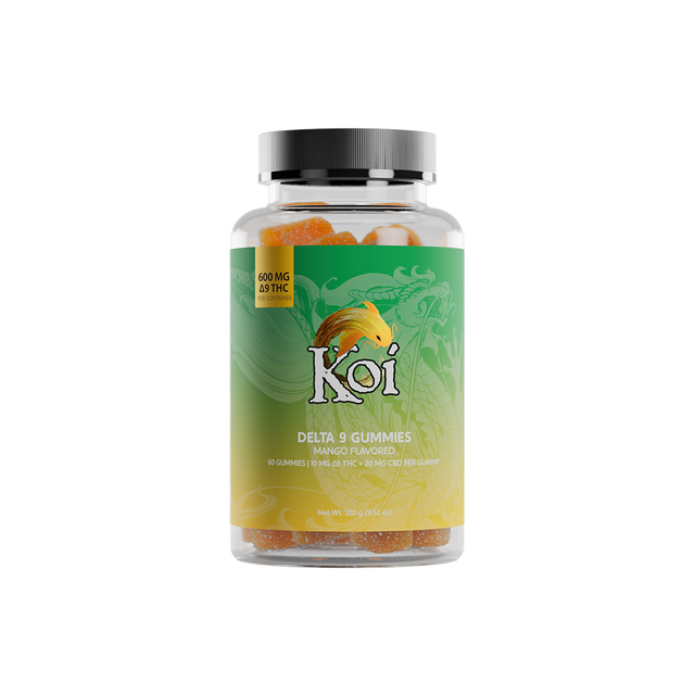 Koi Delta 9 Gummies Edibles Koi CBD Mango 60 Gummies