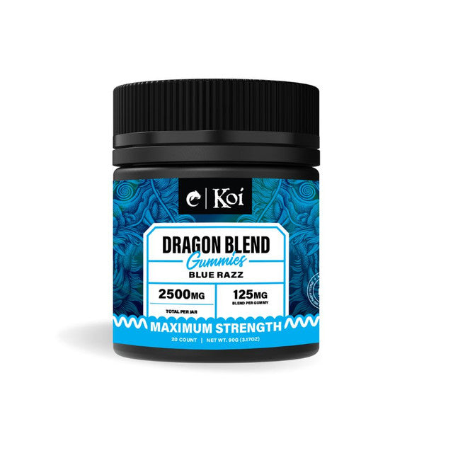 Koi Dragon Blend Gummies Edibles Koi CBD Blue Razz