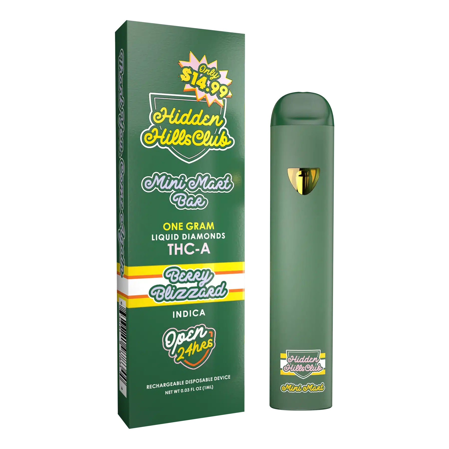 Hidden Hills Mini Mart Bar Vape Hidden Hills Berry Blizzard