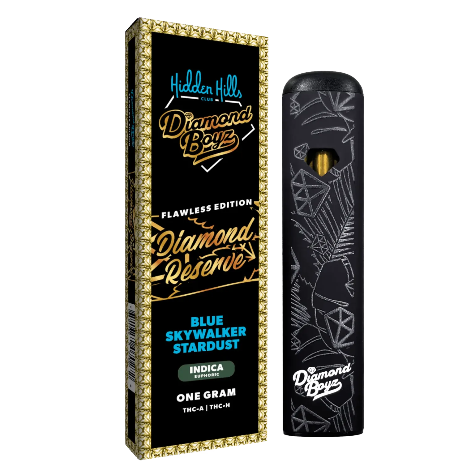 Hidden Hills Diamond Reserve THC-A Disposable – 1 Gram Vape Hidden Hills Blue Skywalker Stardust