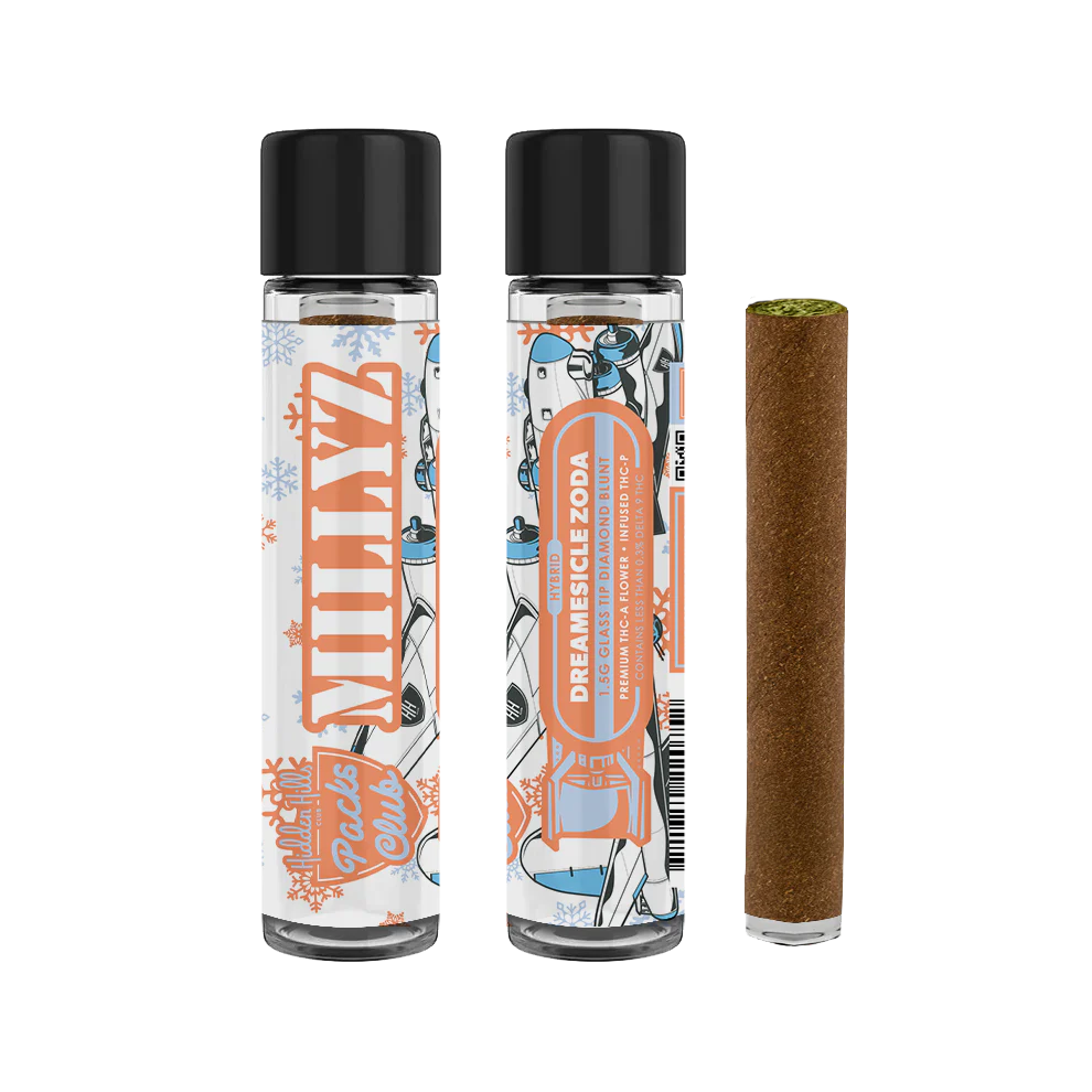 Hidden Hills Millyz Diamond 1.5 Gram Blunts - 2 Pack Flower Hidden Hills Dreamsicle Zoda