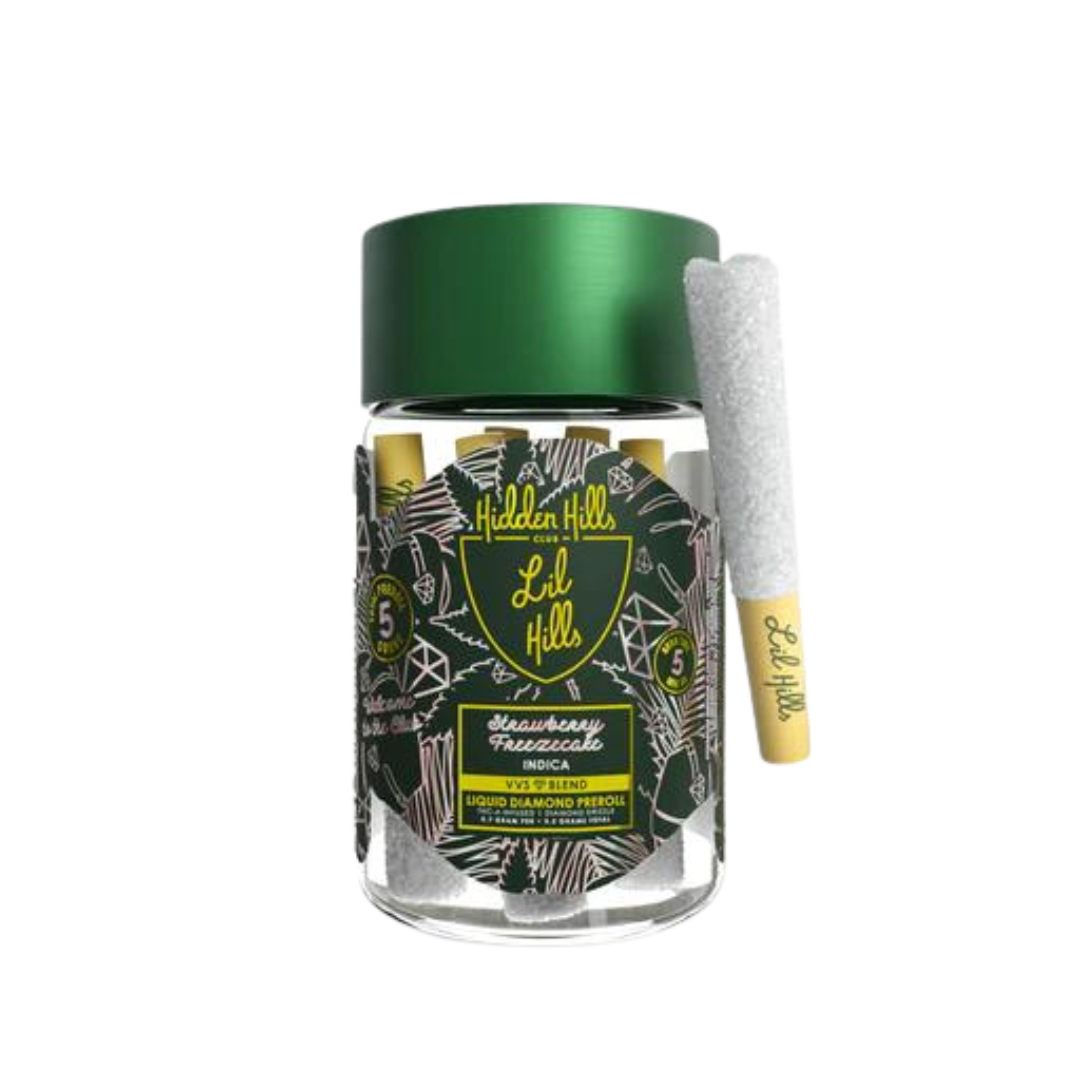 Hidden Hills - Lil Hills VVS Diamond THC-A 3.5G Pre-Roll Flower Hidden Hills Strawberry Freezecake  