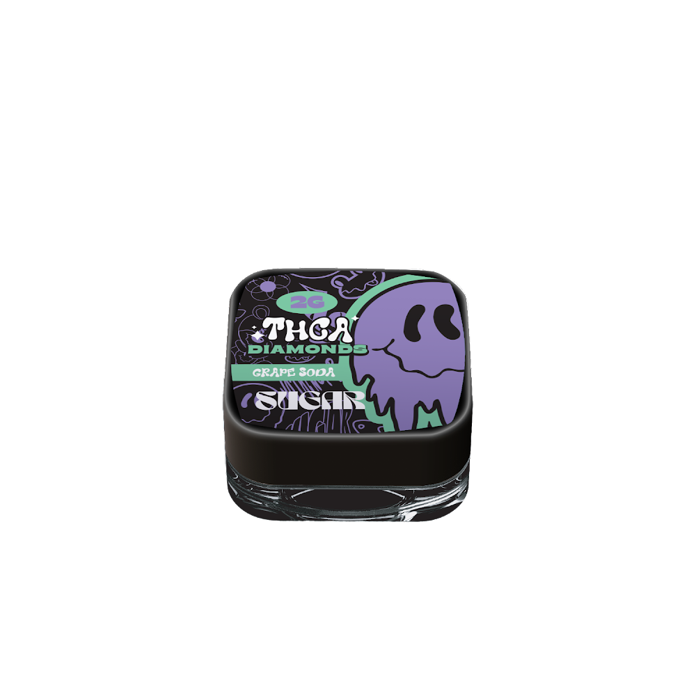 Sugar 2G THCA Dab Diamonds Concentrates Trippy Sugar Grape Soda  