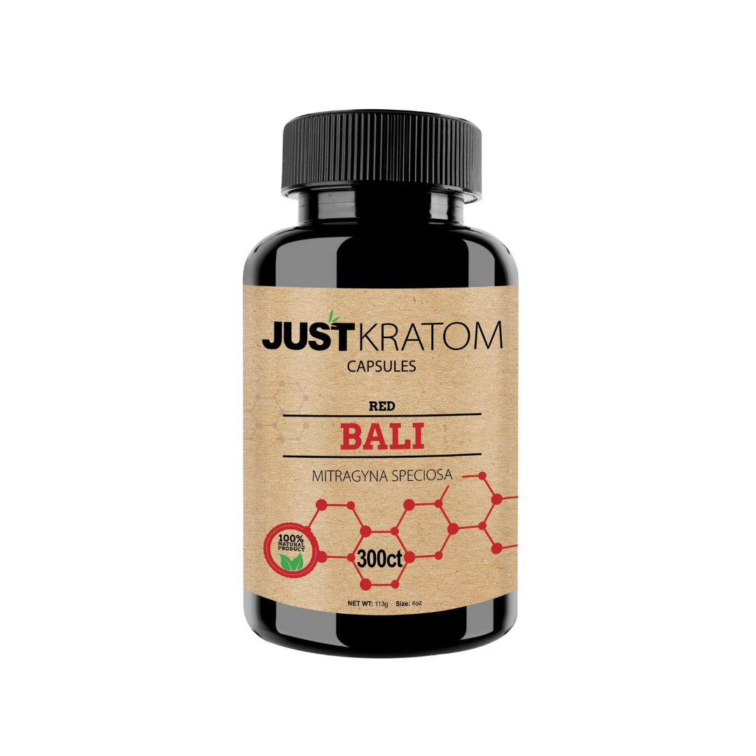 Just Kratom - Kratom Capsules Kratom Just Kratom 300 Count Red Bali 