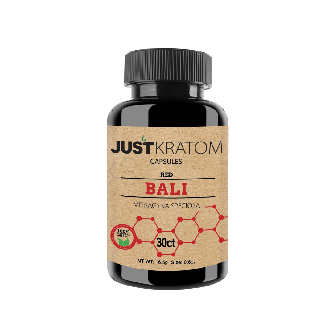 Just Kratom - Kratom Capsules Kratom Just Kratom 30 Count Red Bali 