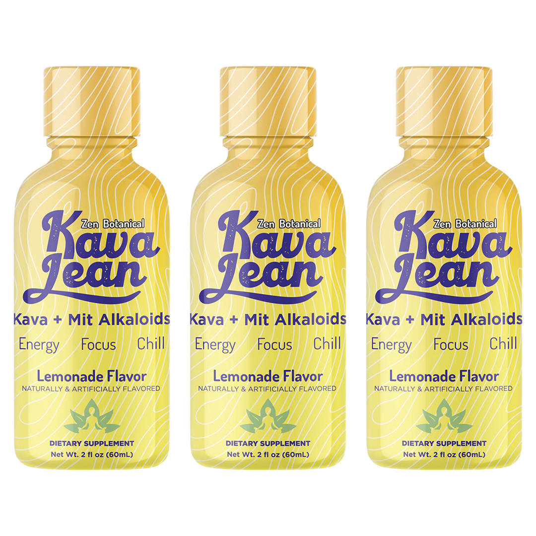 Kava Lean Lemonade – 3 Pack Kratom Kava Lean