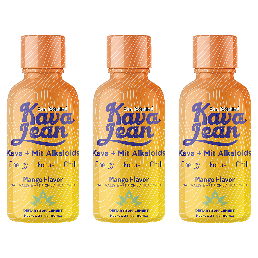 Kava Lean Mango – 3 Pack Kratom Kava Lean