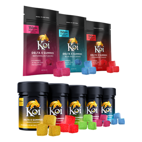 Koi Delta 8 Gummies - 6 Count Edibles Koi CBD   