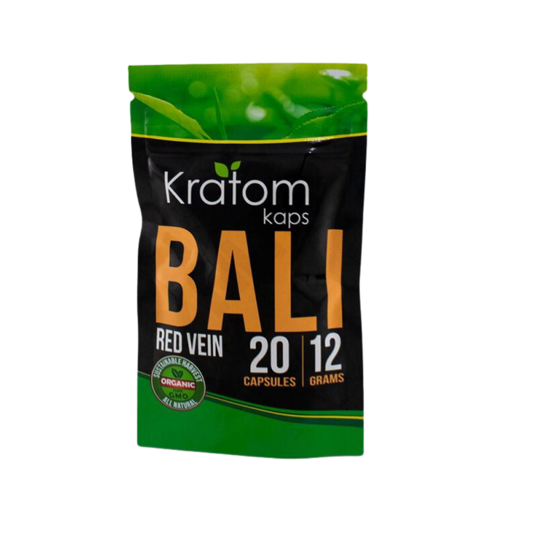 Kratom Kaps Capsules Kratom Kratom Kaps Red Vein Bali 20 Count 