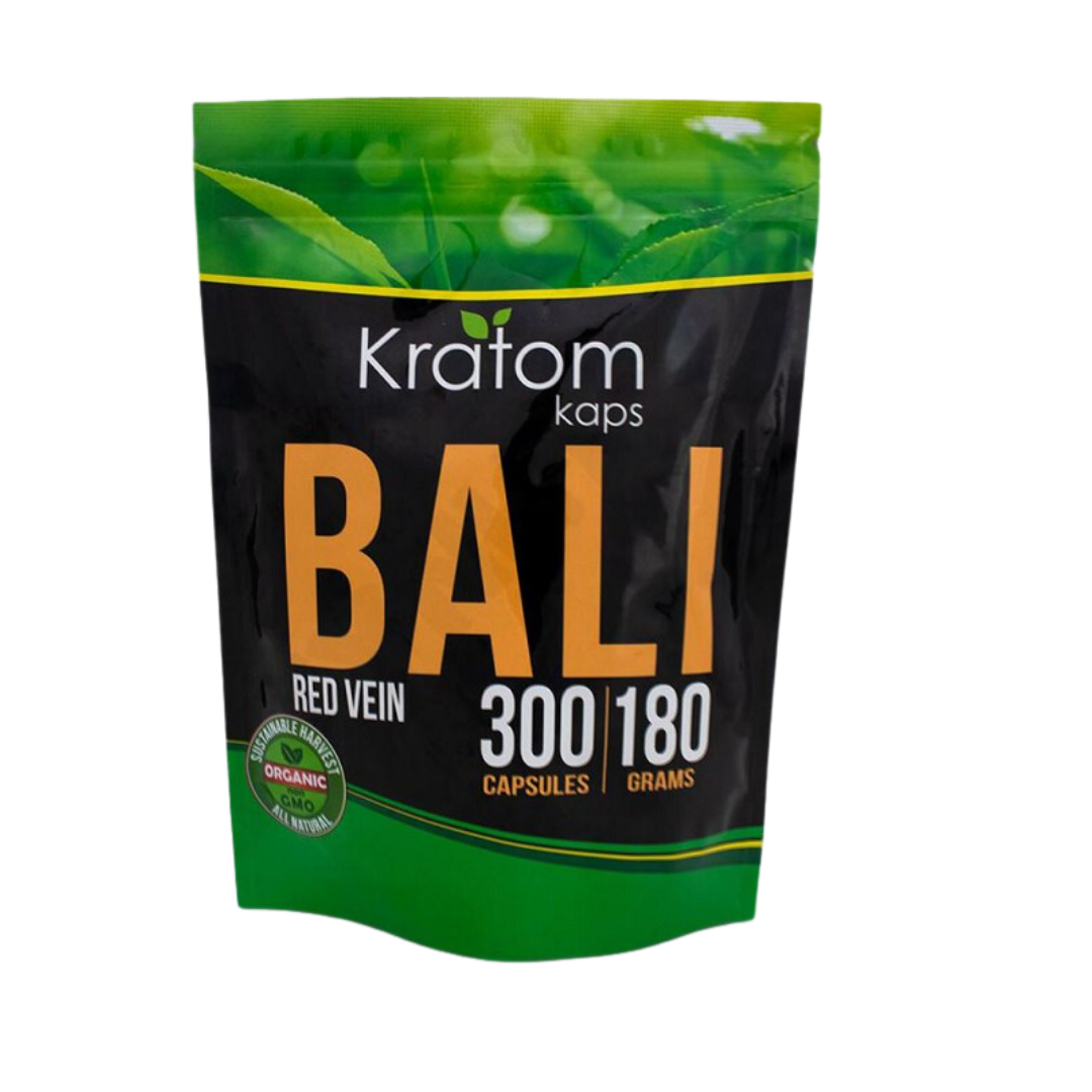 Kratom Kaps Capsules Kratom Kratom Kaps Red Vein Bali 300 Count 