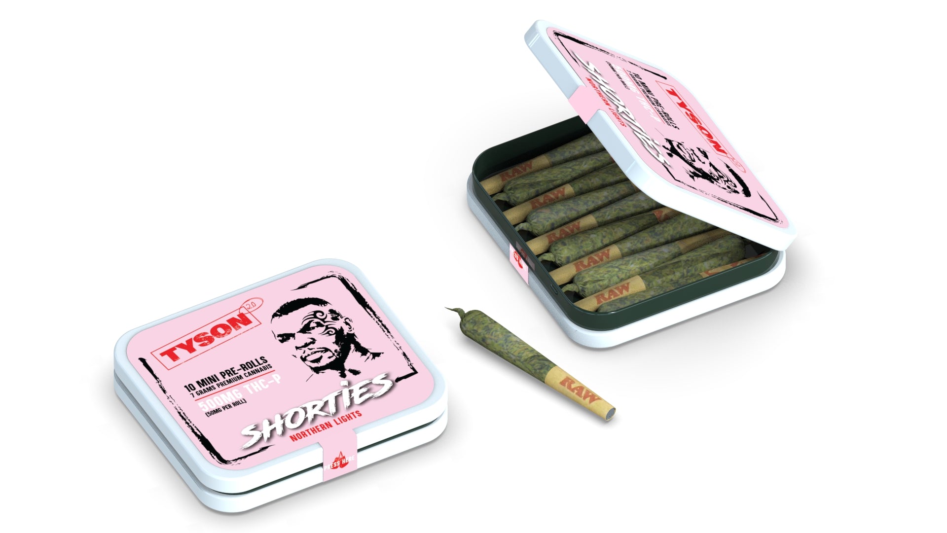 Tyson 2.0 - THC-P Pre Roll Shorties 10 Pack Flower Tyson 2.0 Northern Lights  