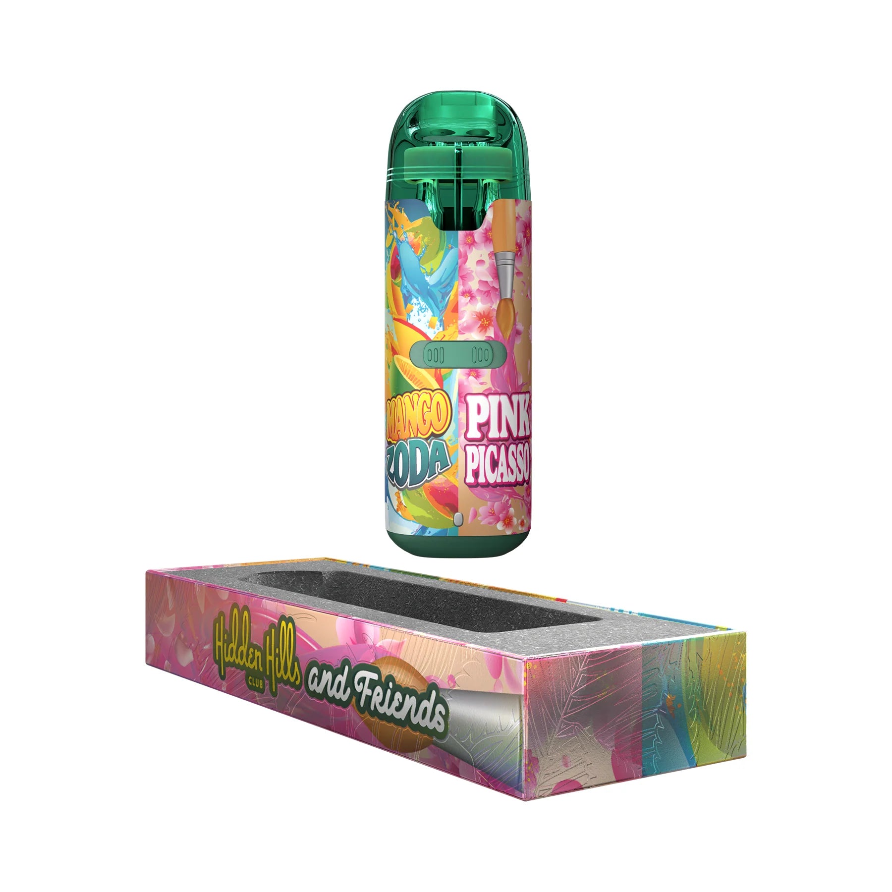 Hidden Hills Dual Flavor THC-A Disposable Vape Hidden Hills Pink Picasso / Mango Zoda
