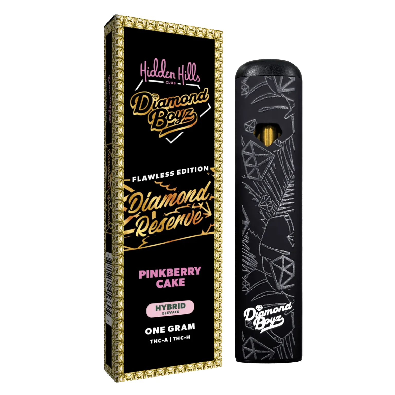 Hidden Hills Diamond Reserve THC-A Disposable – 1 Gram Vape Hidden Hills Pink Berry Cake