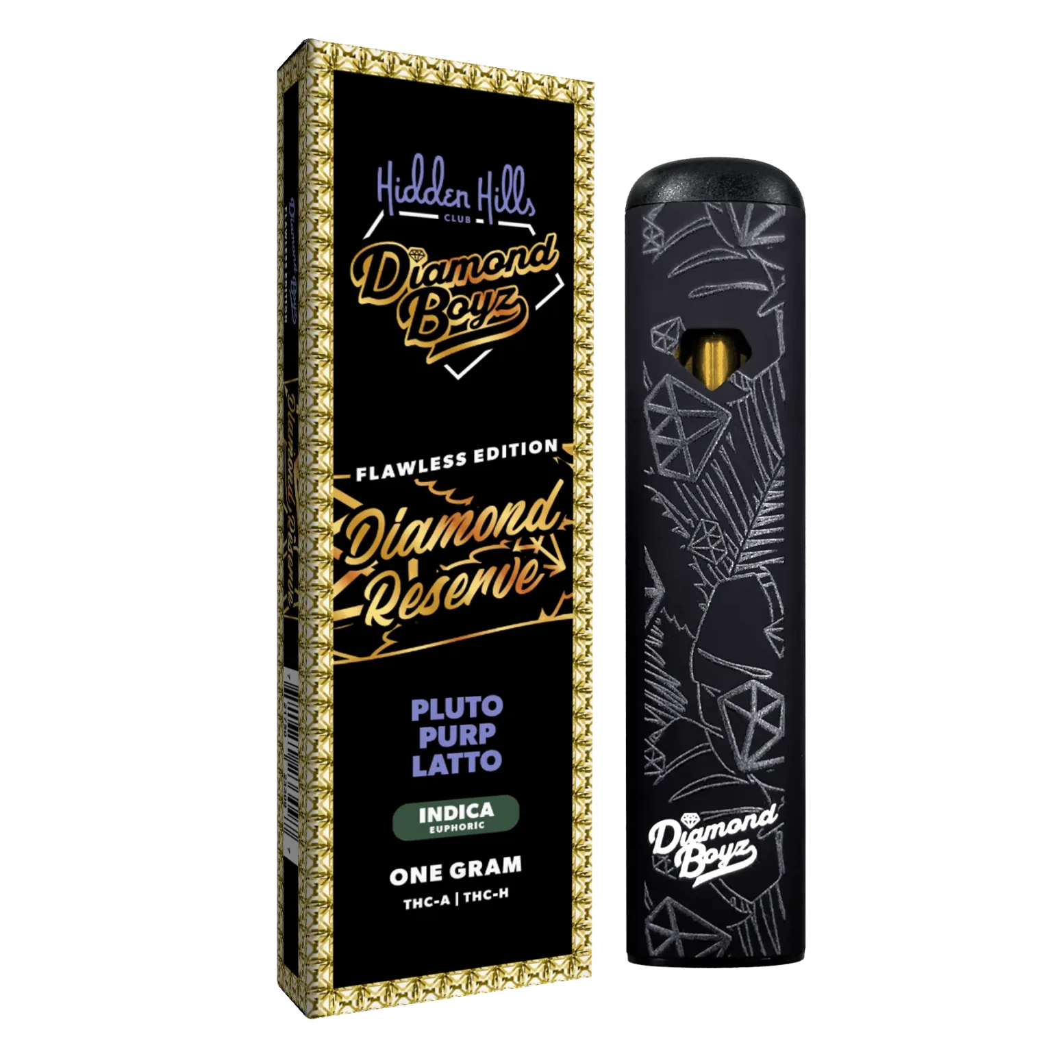 Hidden Hills Diamond Reserve THC-A Disposable – 1 Gram Vape Hidden Hills Pluto Purp Latto