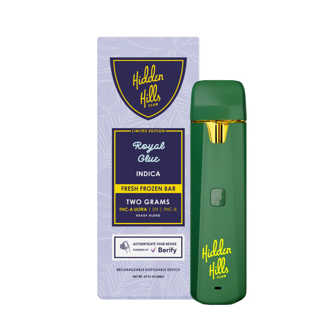 Hidden Hills Heady Blend Disposable Vape Vape Hidden Hills Royal Glue