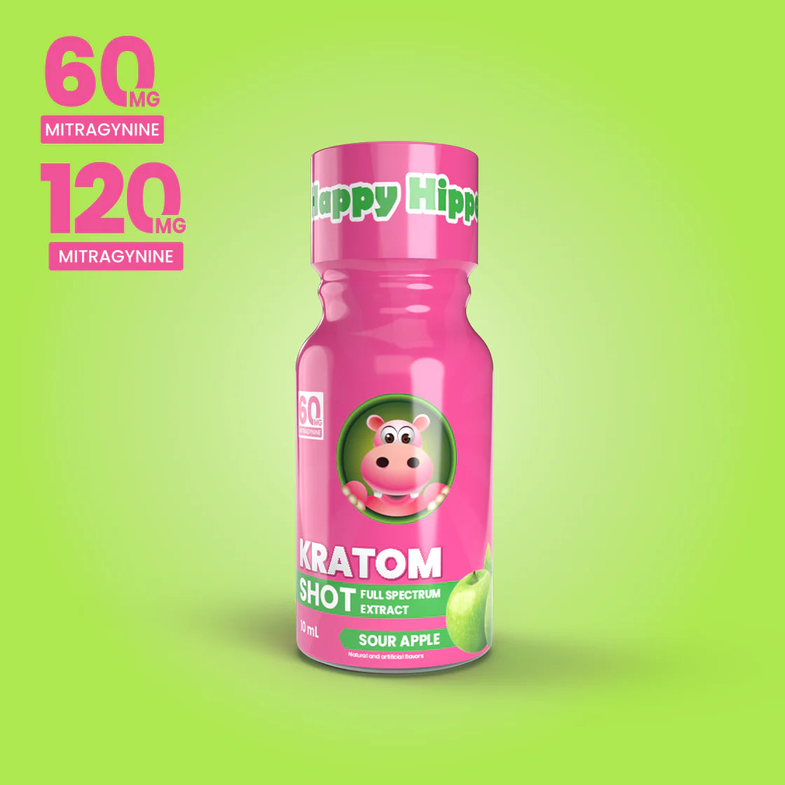 Happy Hippo Kratom Extract Shot Kratom Happy Hippo 120mg Butter Scotch 
