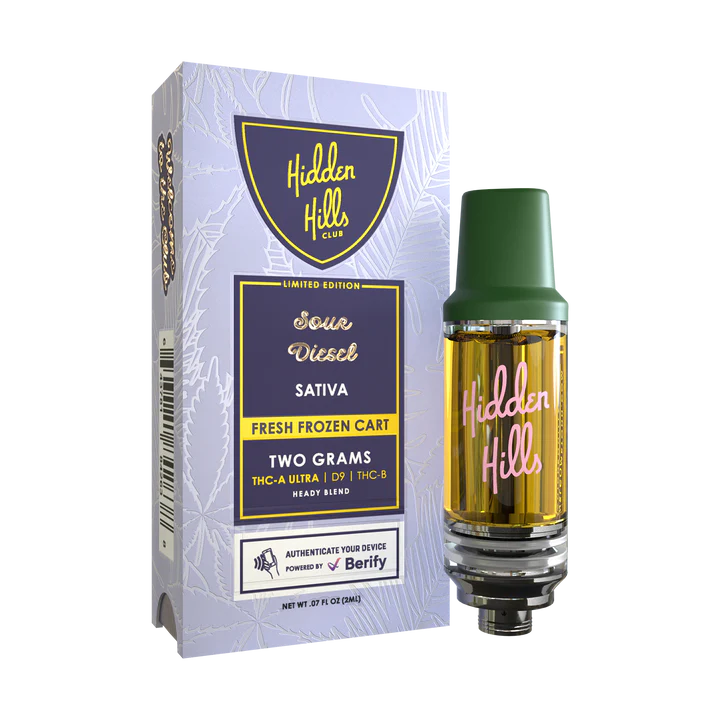 Hidden Hills - Heady Blend 510 Cartridge Vape Hidden Hills Sour Diesel  
