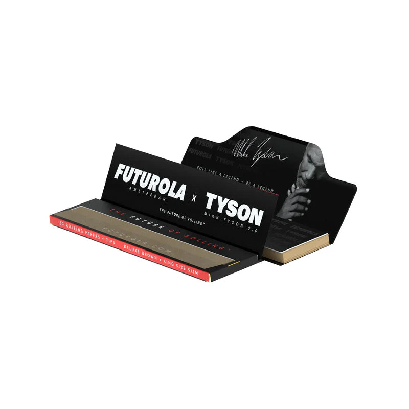 Futurola X Tyson King Size Slim Rolling Papers + Tips Wraps FUTUROLA