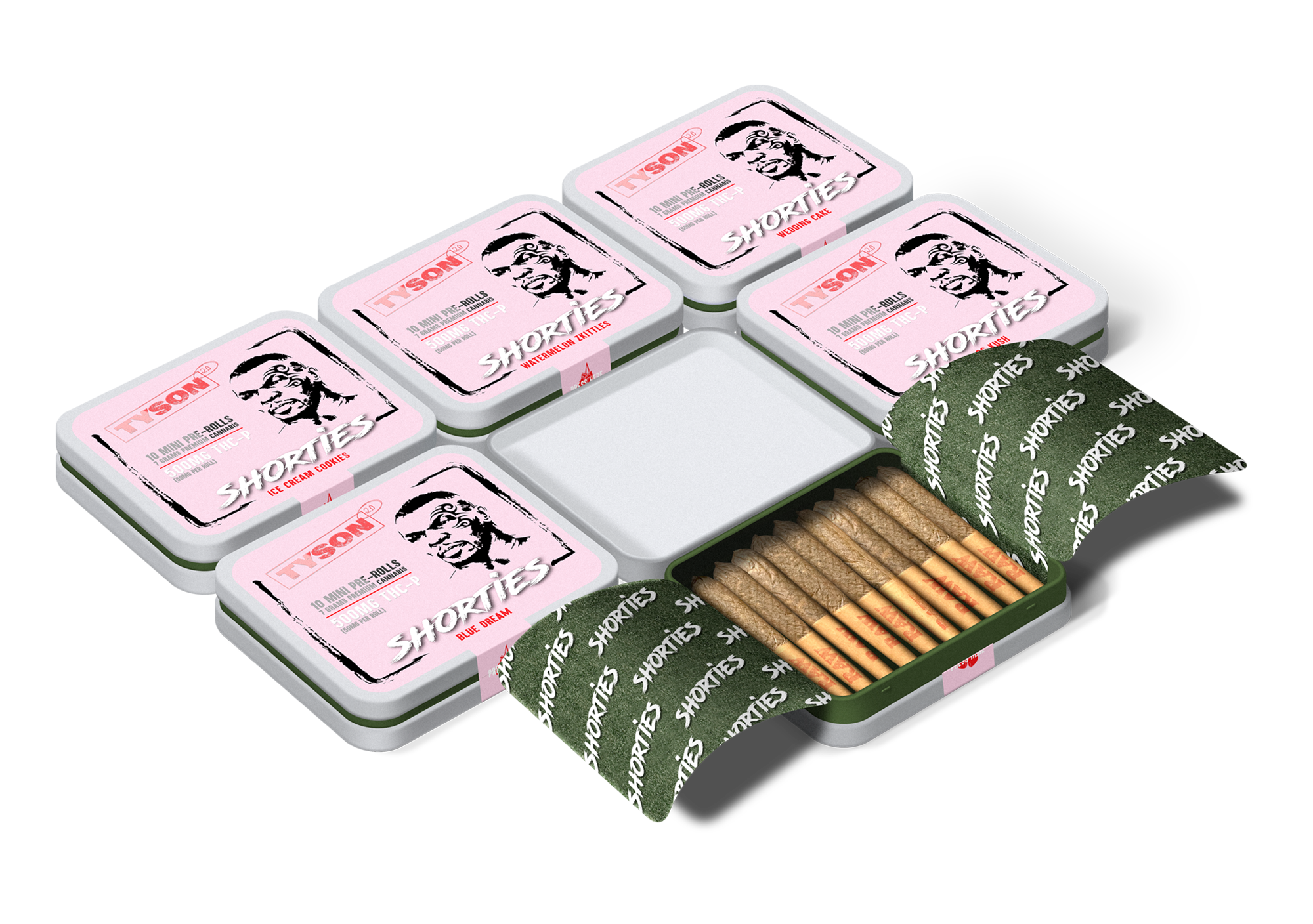 Tyson 2.0 - THC-P Pre Roll Shorties 10 Pack Flower Tyson 2.0   