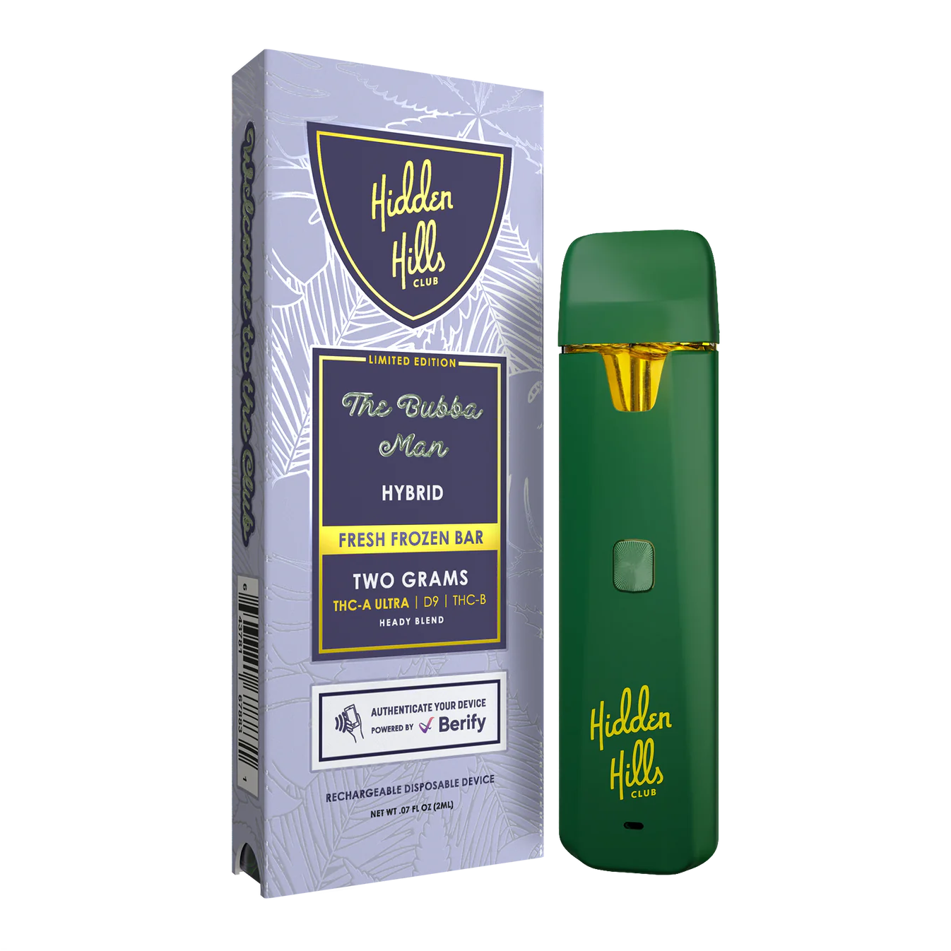 Hidden Hills Heady Blend Disposable Vape Vape Hidden Hills The Bubba Man  