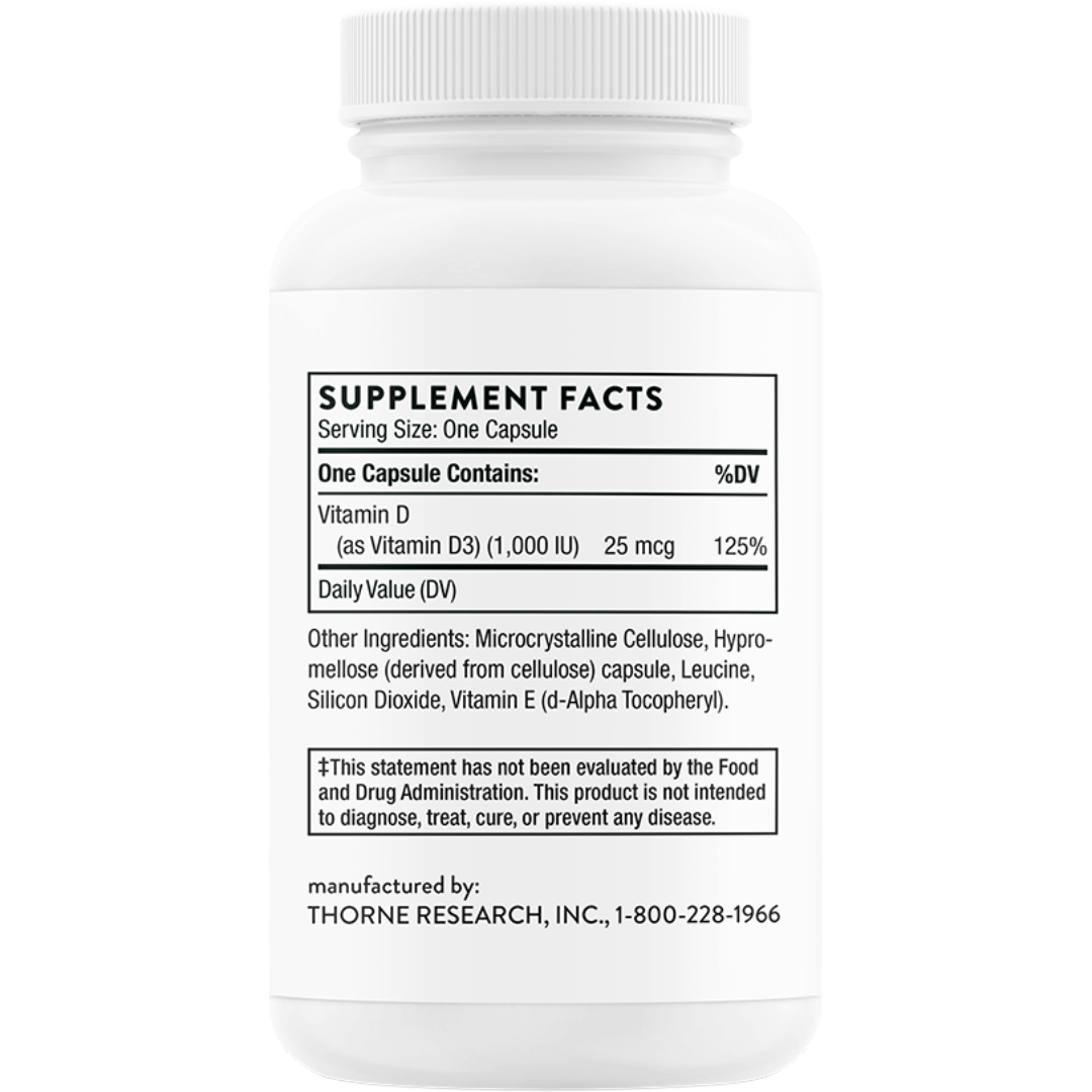 Thorne D-1000 (Vitamin D3) 90 capsules