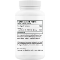 Thorne D-1000 (Vitamin D3) 90 capsules